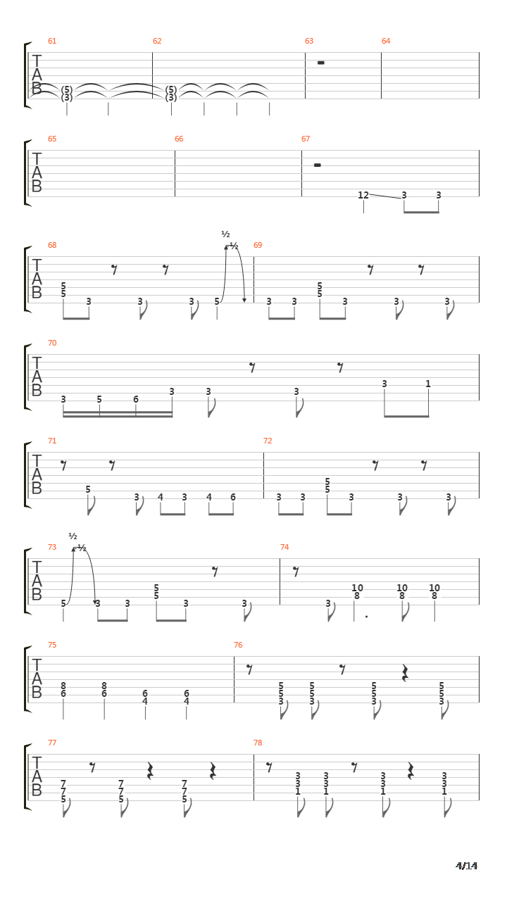 Stringless Violin吉他谱