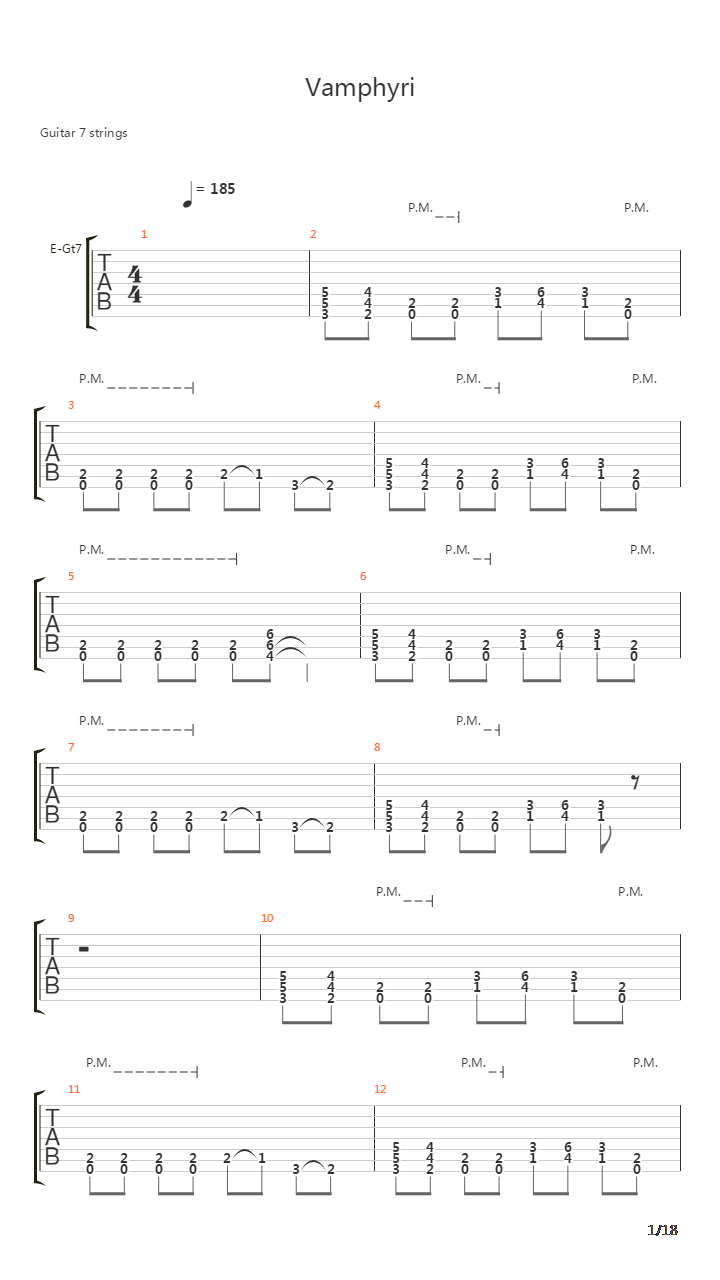 Vamphyri吉他谱