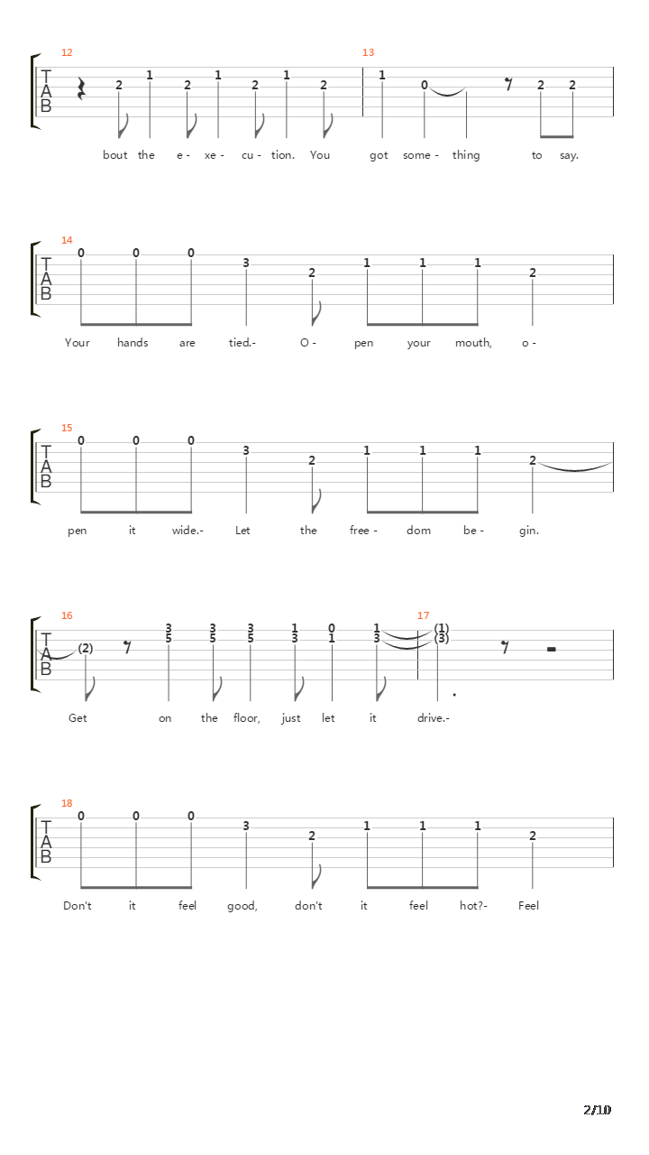 Strut吉他谱