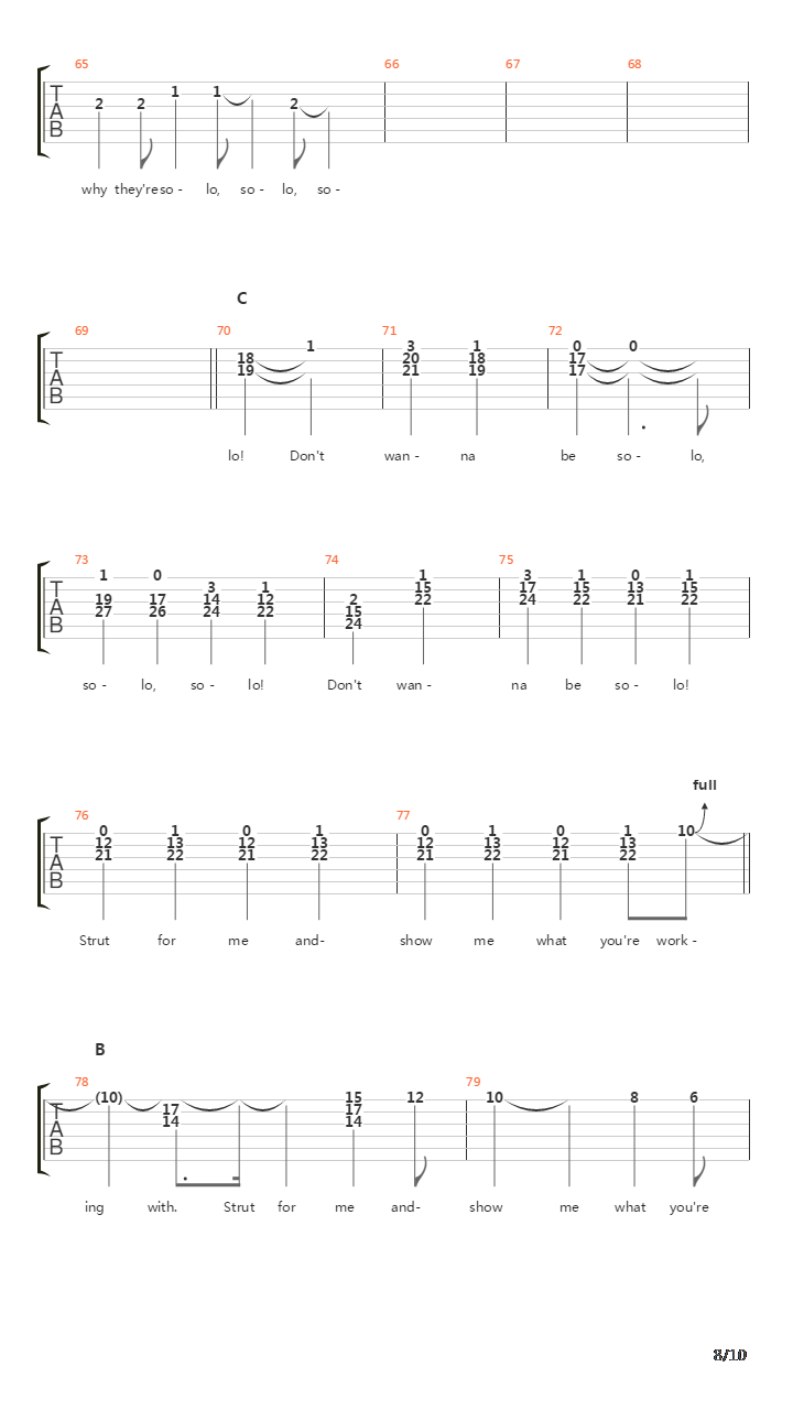 Strut吉他谱