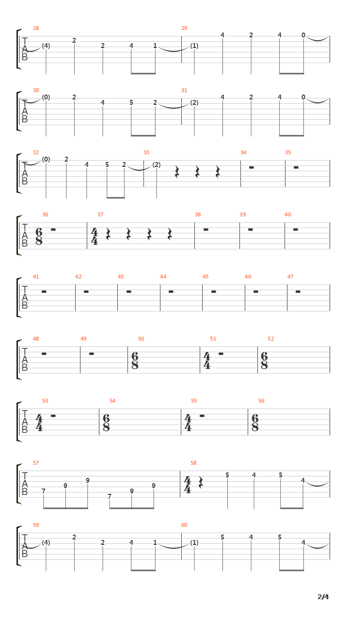 These Barren Years吉他谱