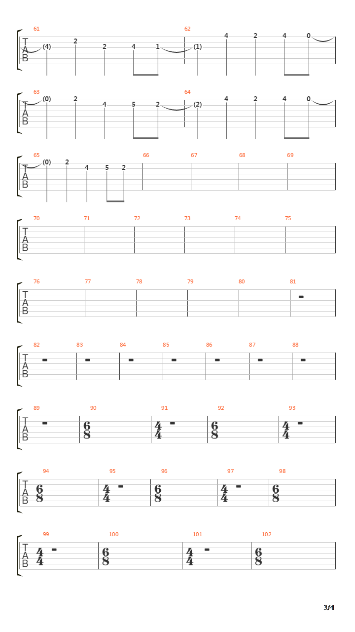 These Barren Years吉他谱