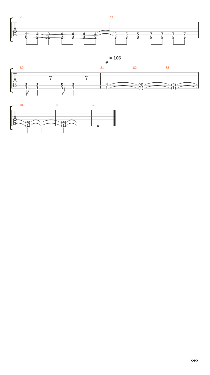 A For Arrogance吉他谱