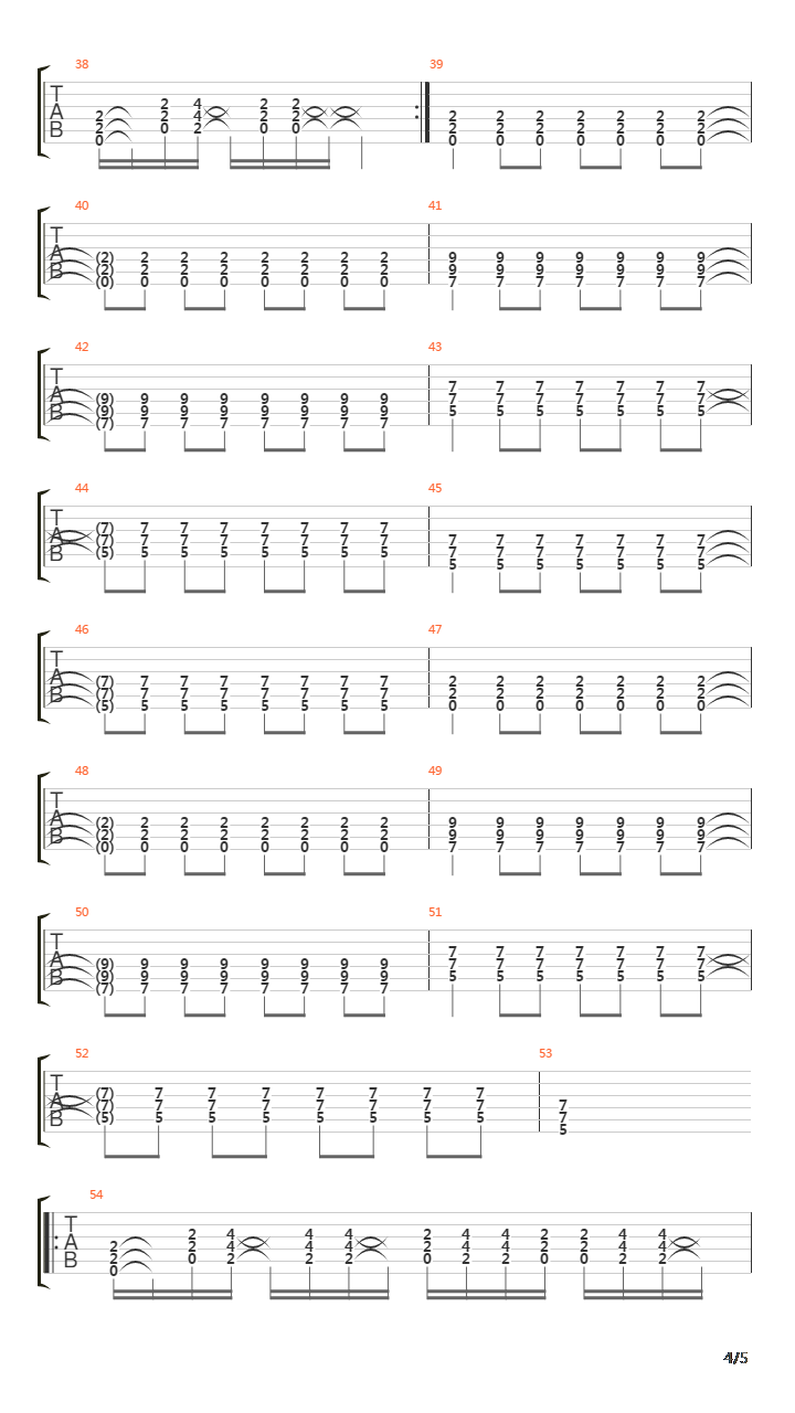 Crucified吉他谱