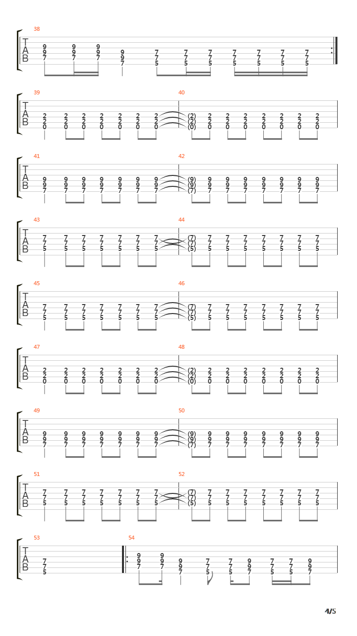 Crucified吉他谱