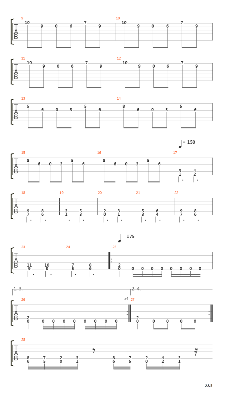 Timelord Two Paradoxical Reaction吉他谱