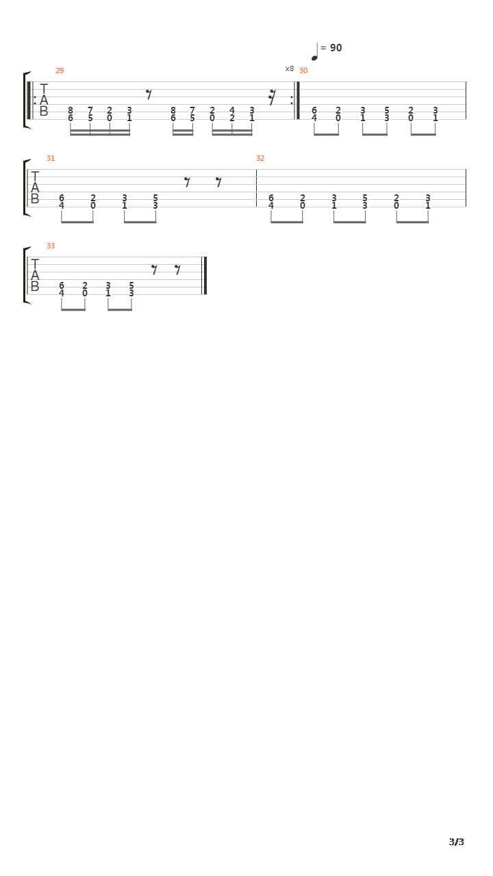 Timelord Two Paradoxical Reaction吉他谱