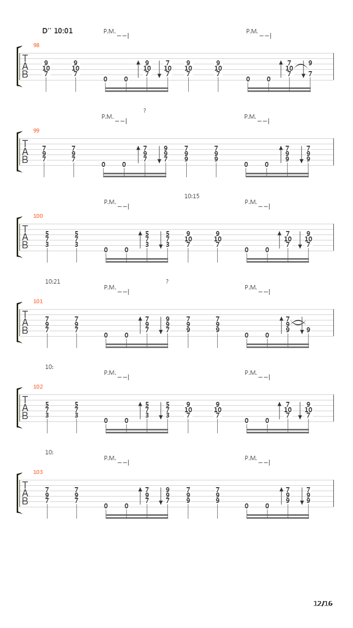 Yet Another Raft Of The Medusa吉他谱