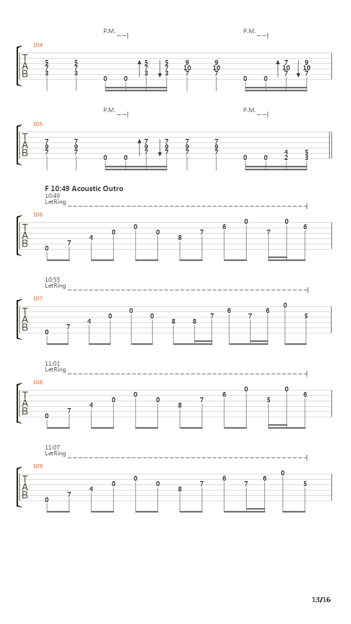 Yet Another Raft Of The Medusa吉他谱