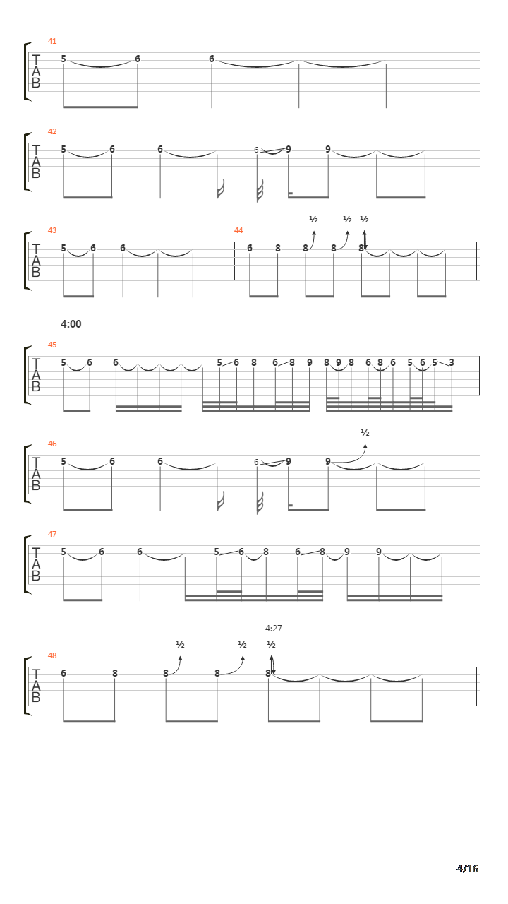 Yet Another Raft Of The Medusa吉他谱