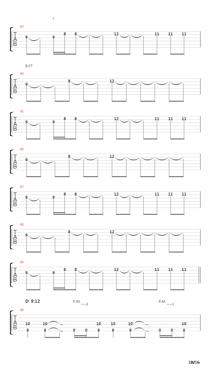 Yet Another Raft Of The Medusa吉他谱