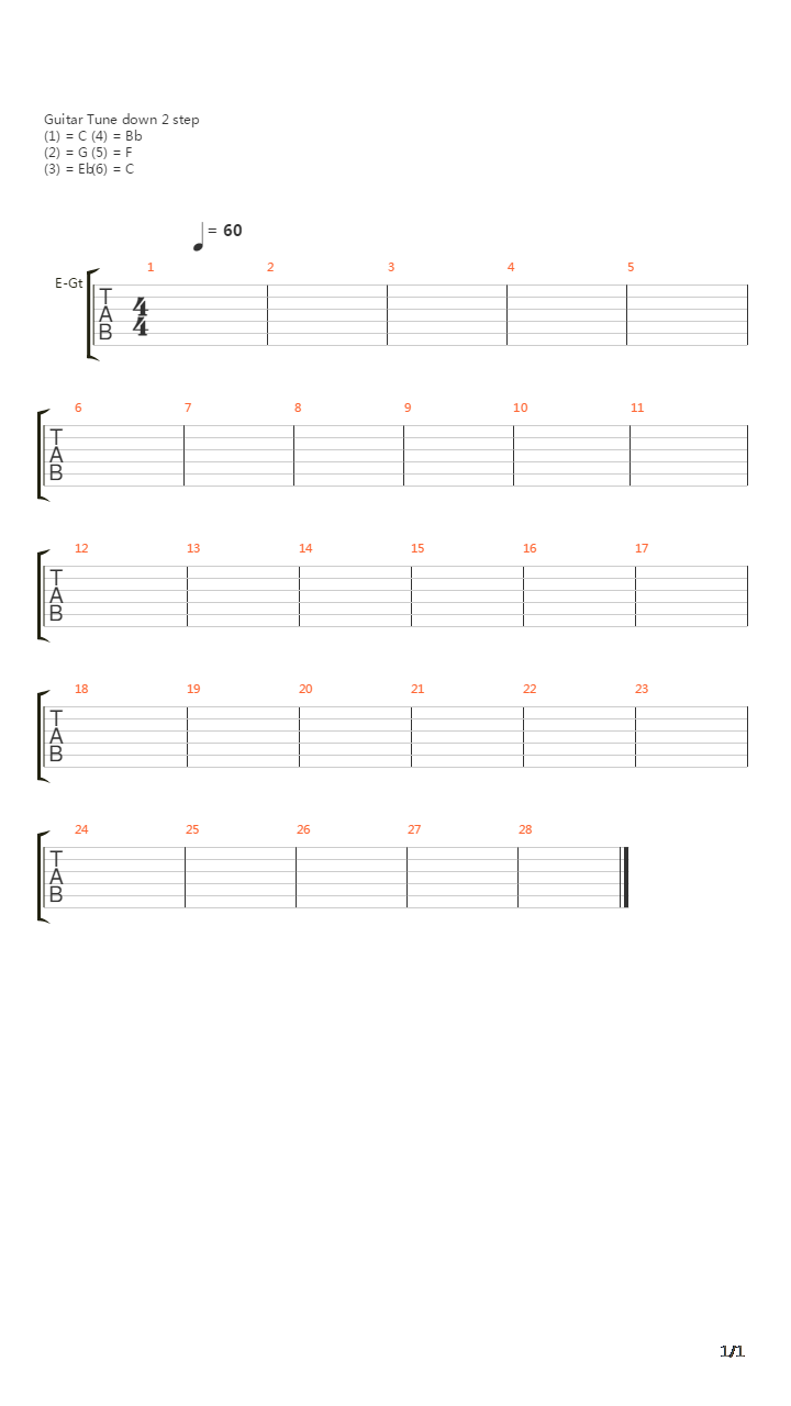 Yet Another Raft Of The Medusa吉他谱