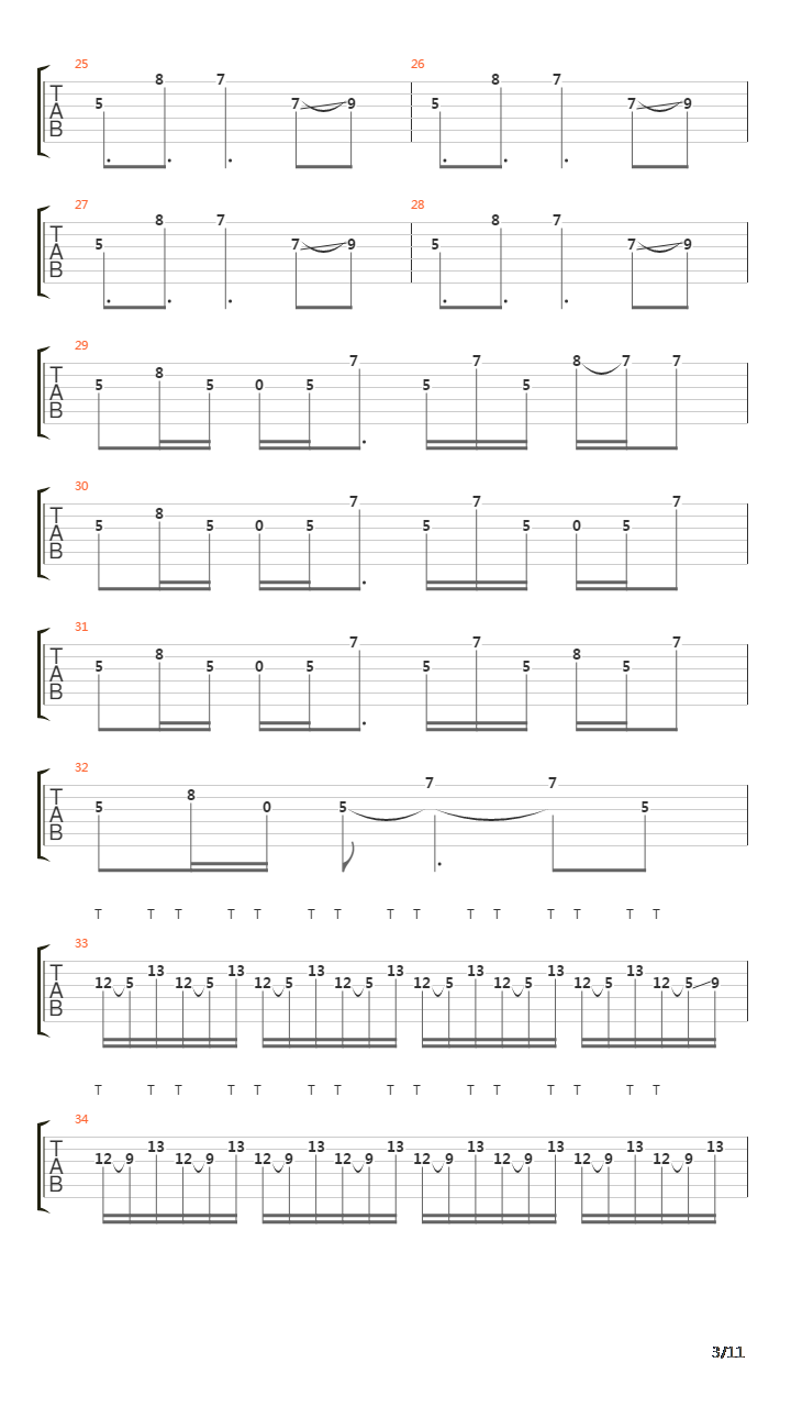 44 Calliber Love Letter吉他谱