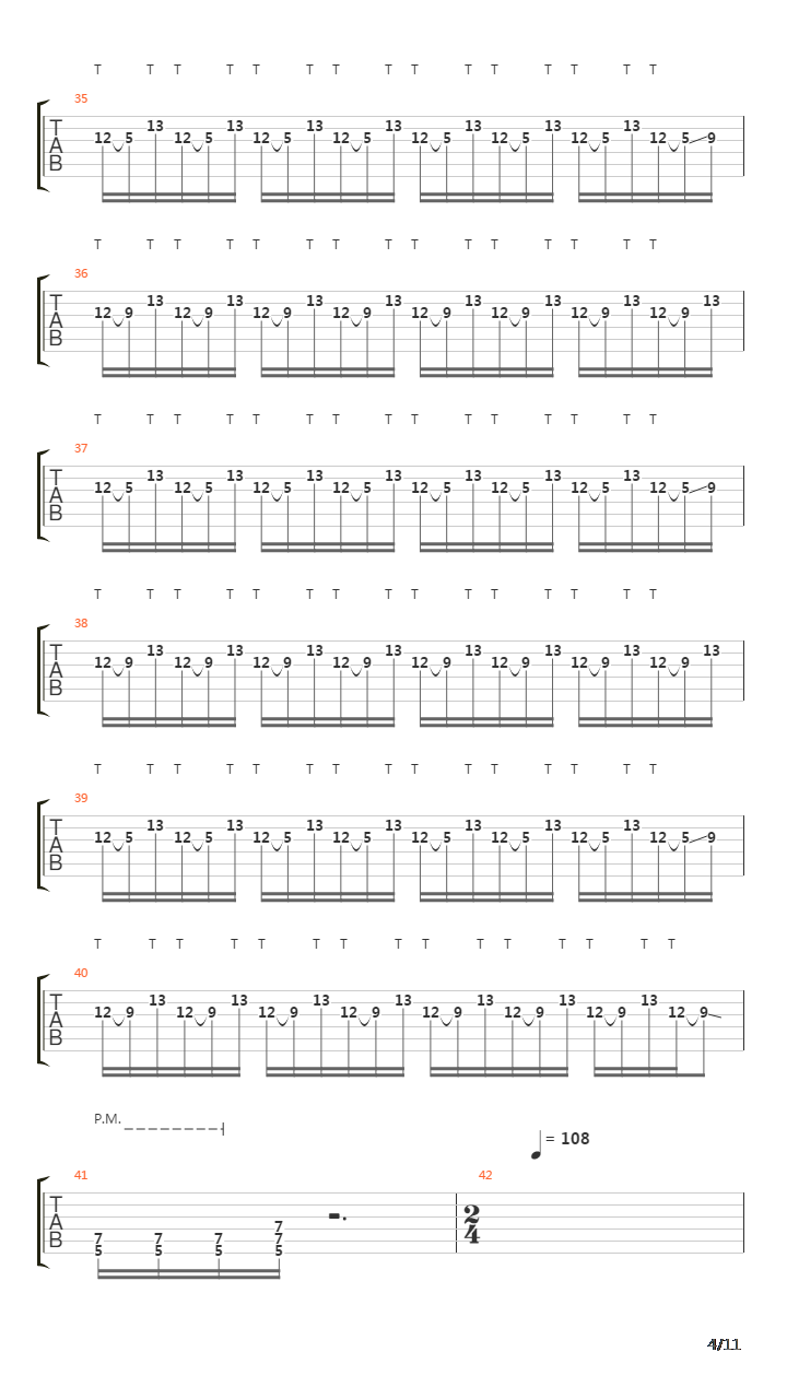 44 Calliber Love Letter吉他谱