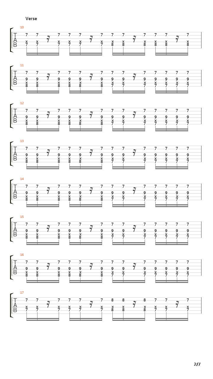 Counterparts And Number Them吉他谱