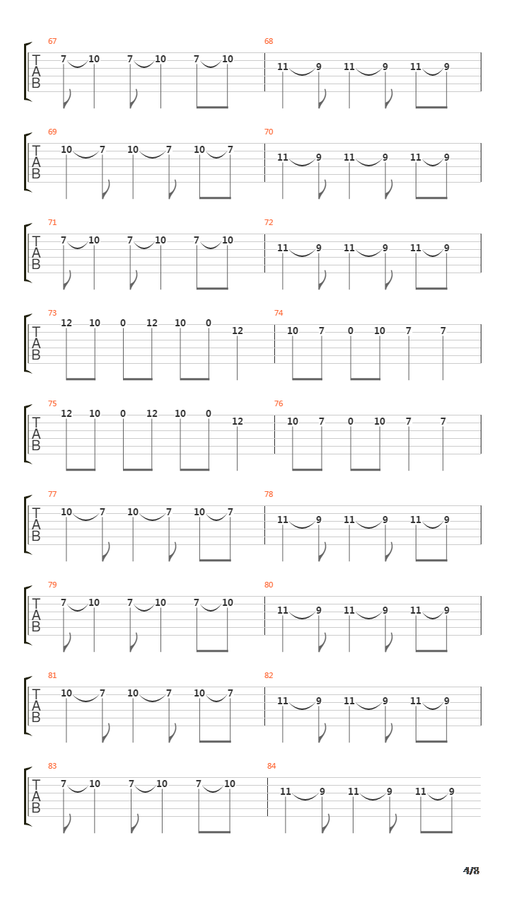 No Transitory吉他谱