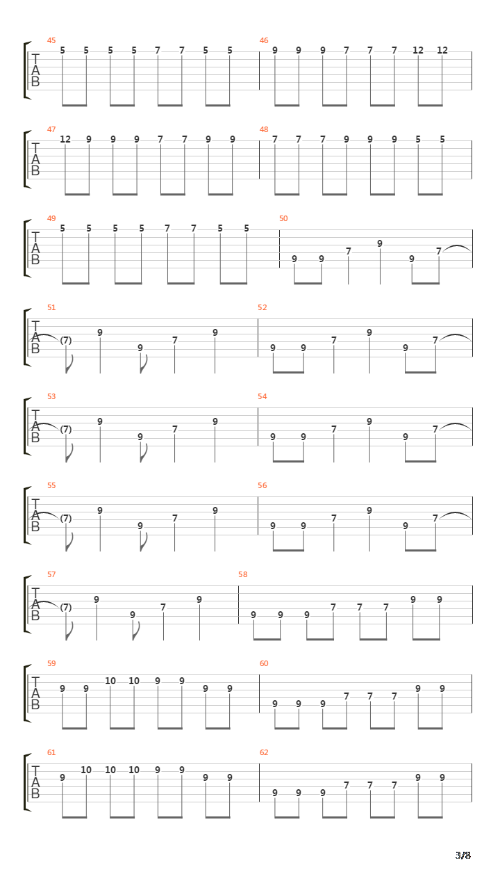 Pulmonary Archery吉他谱