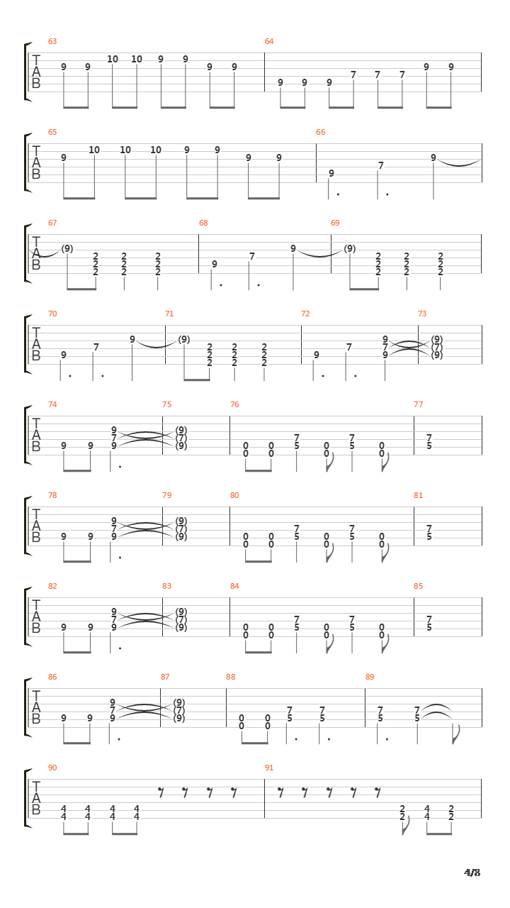 Pulmonary Archery吉他谱