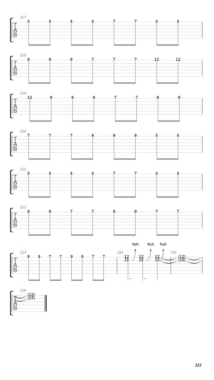 Pulmonary Archery吉他谱