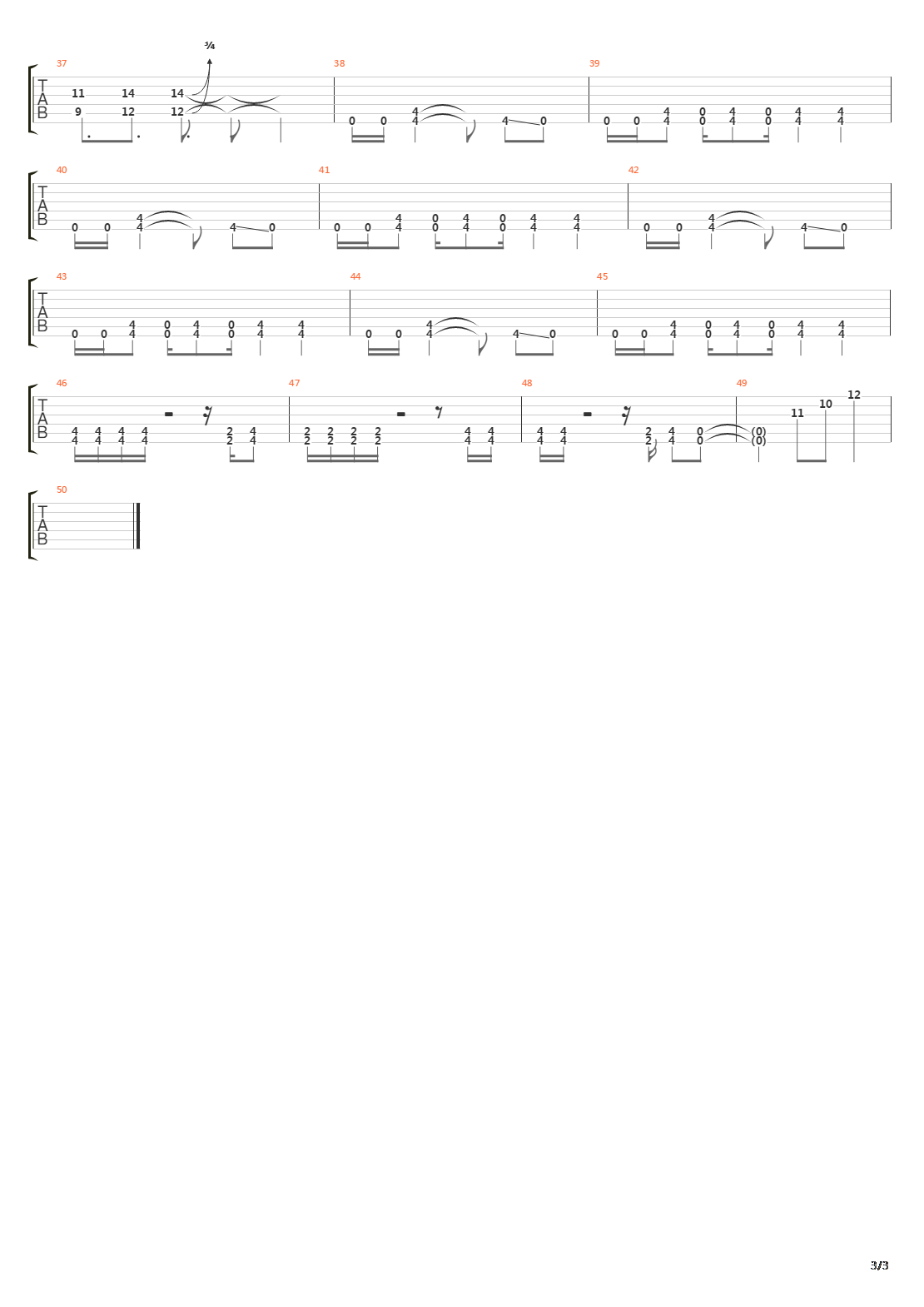 Pulmonary Archery吉他谱