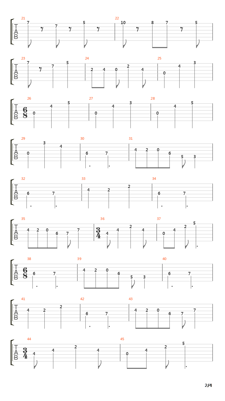 Second-rate Machines吉他谱