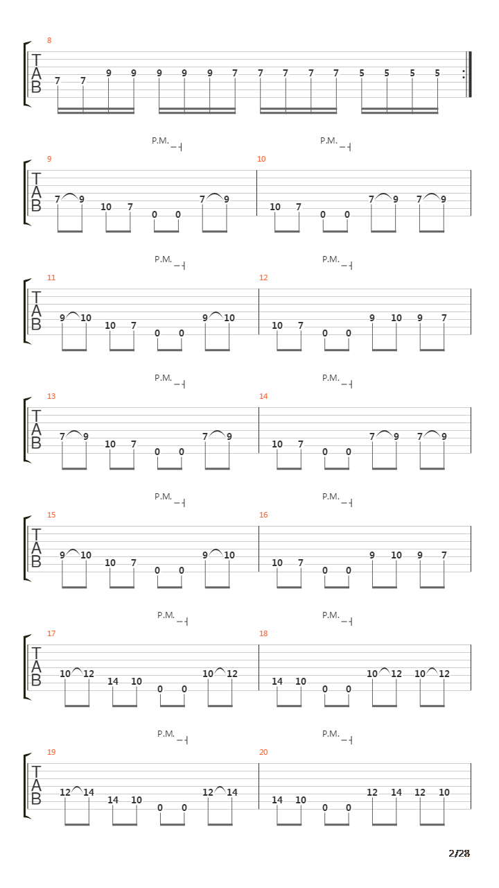 Accelerated Evolution吉他谱