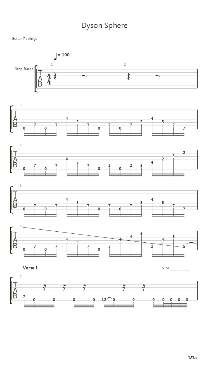 Dyson Sphere吉他谱