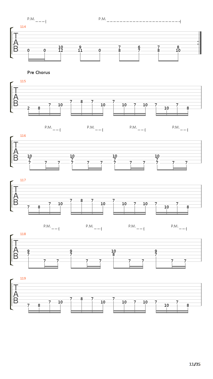 Genocide For Praise吉他谱