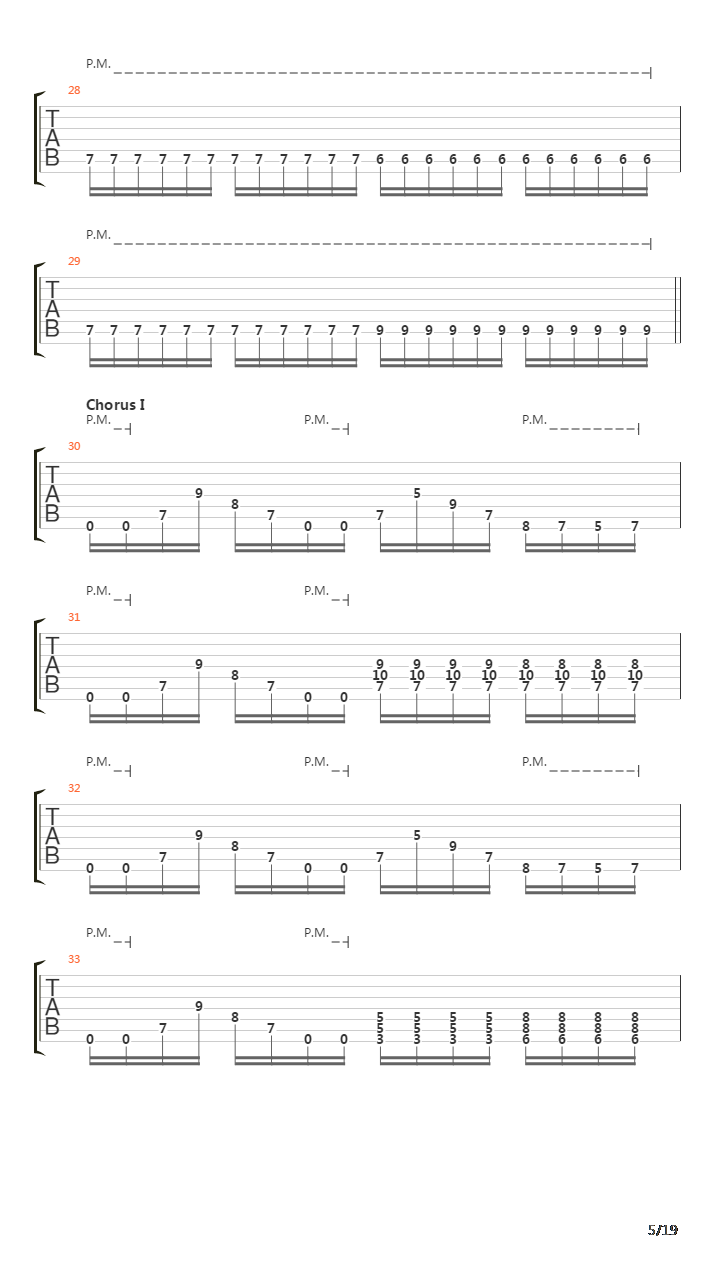 The Cleansing吉他谱