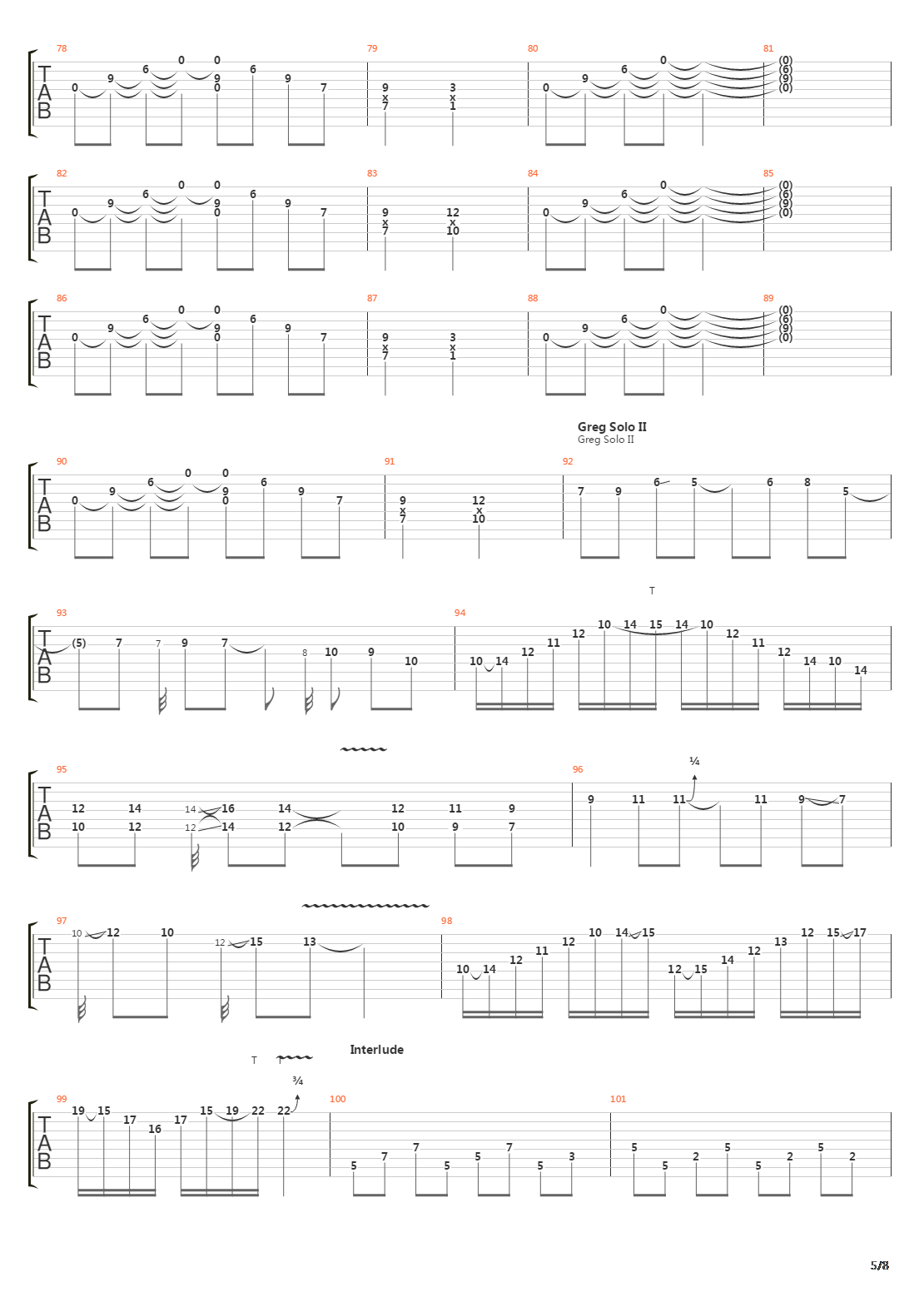 Through Ages Of Ice吉他谱