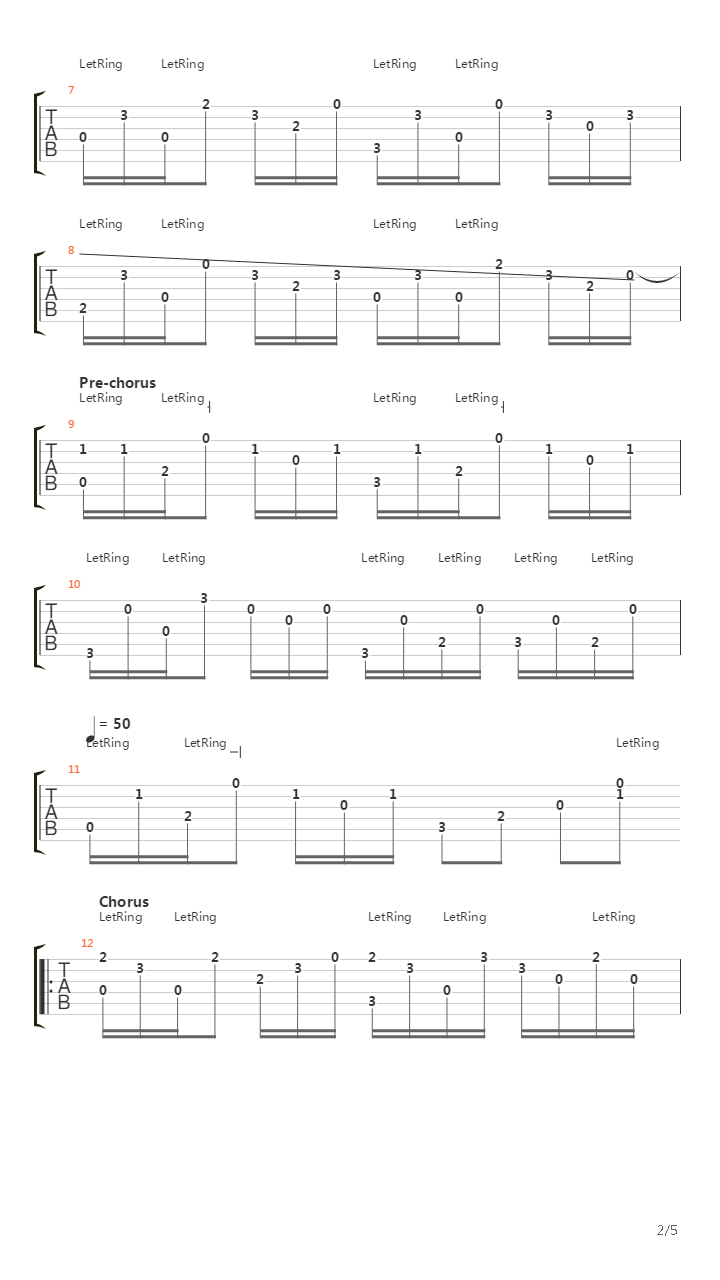 The Sore Feet Song吉他谱