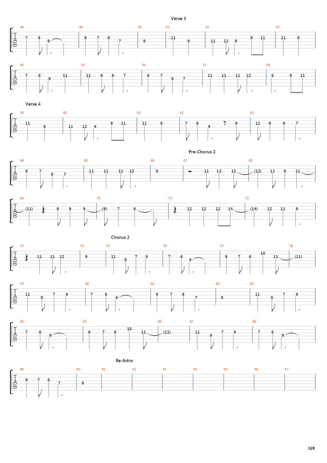 History Of Times To Come吉他谱