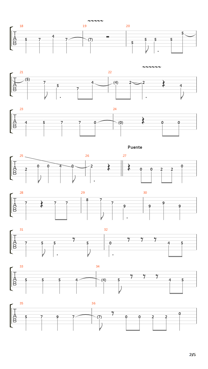 Alma Verde吉他谱