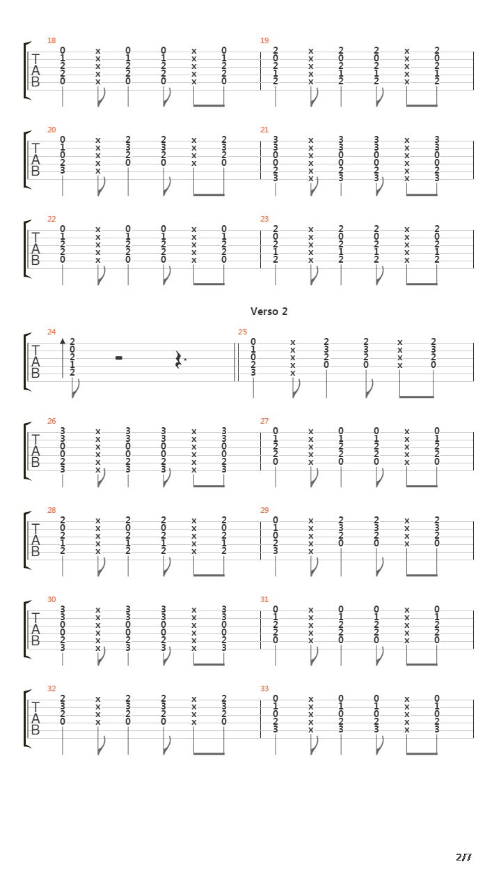 Dias De Verano吉他谱