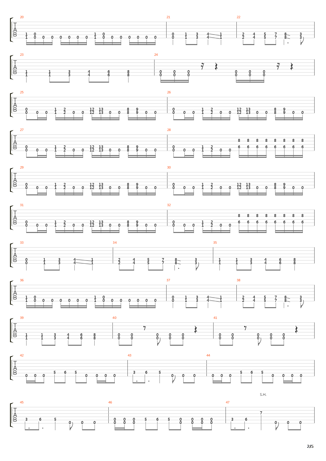 7 Steps吉他谱