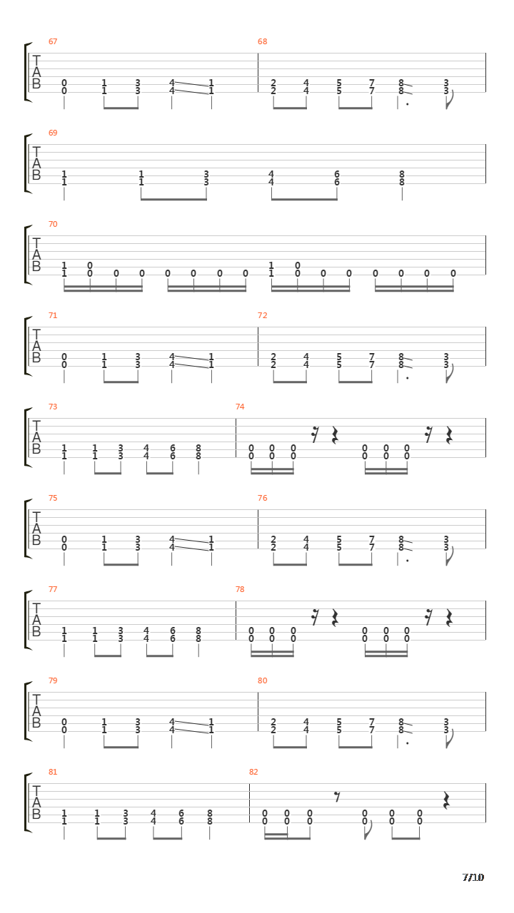 7 Steps吉他谱