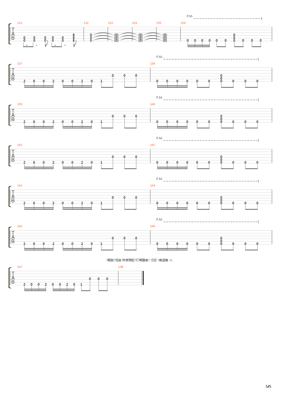 Post Scriptum吉他谱