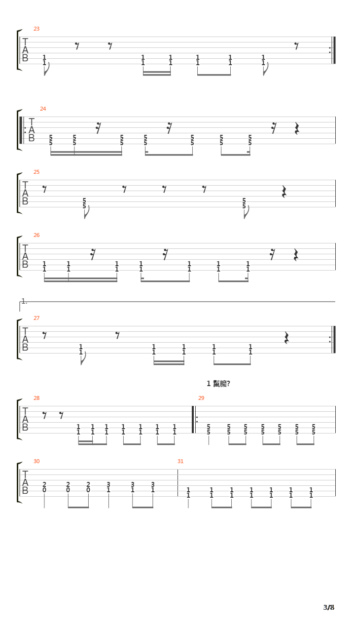 Wings吉他谱