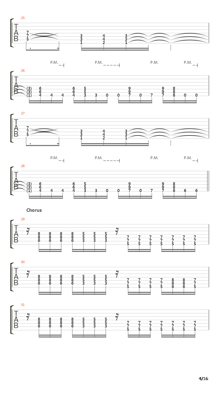 Denial 101吉他谱