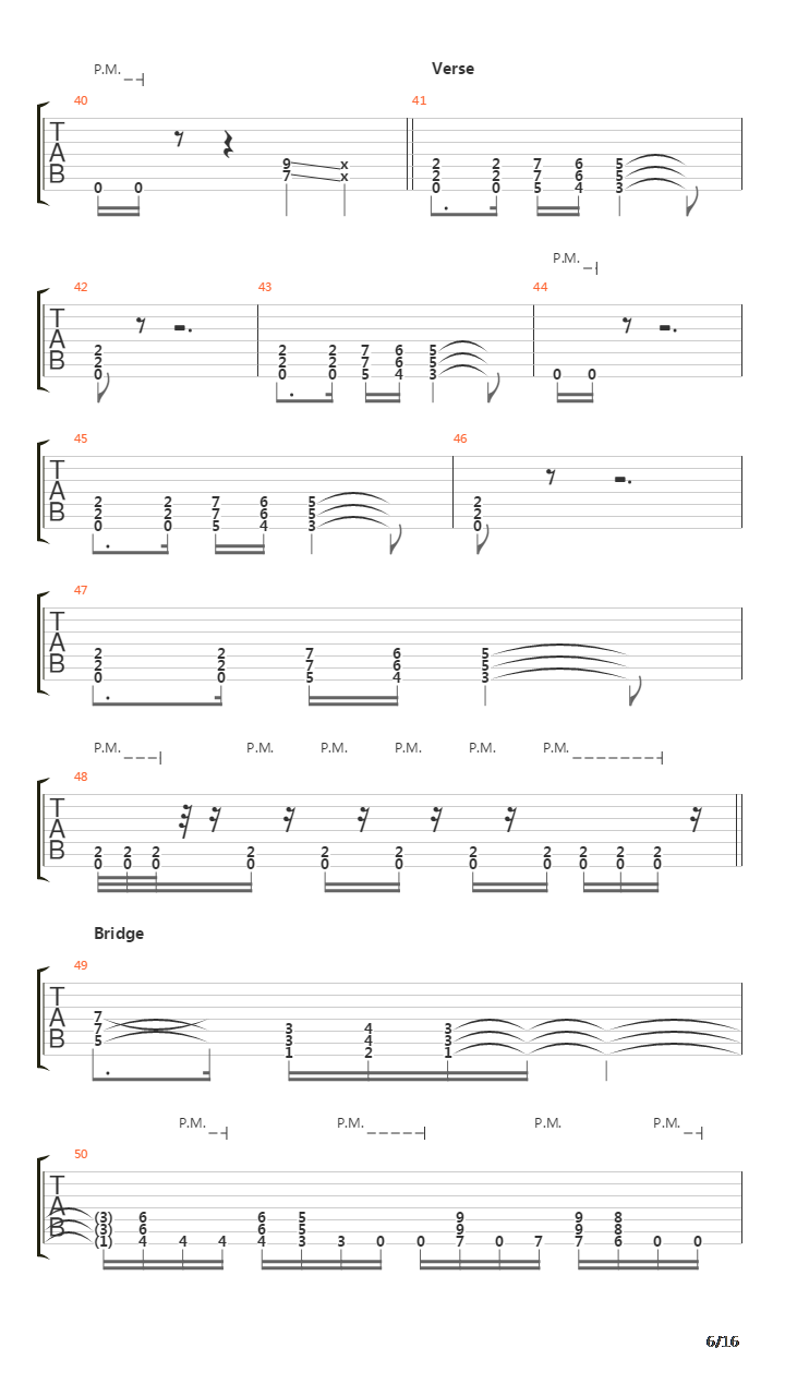 Denial 101吉他谱