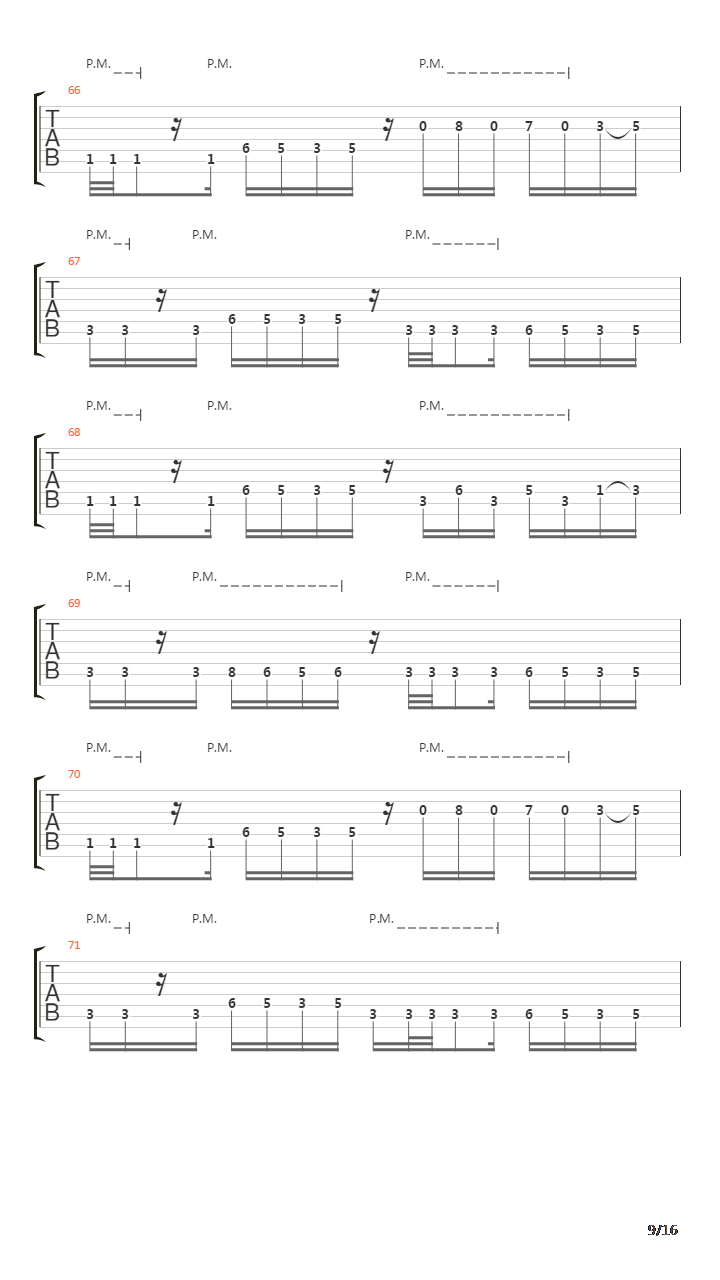 Denial 101吉他谱