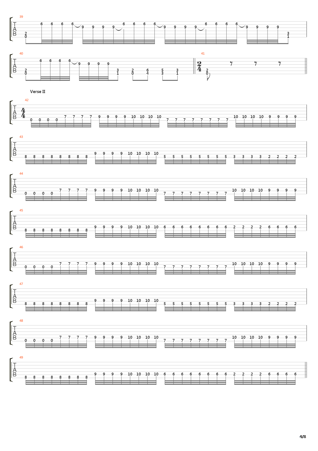Forging Towards The Sunset吉他谱