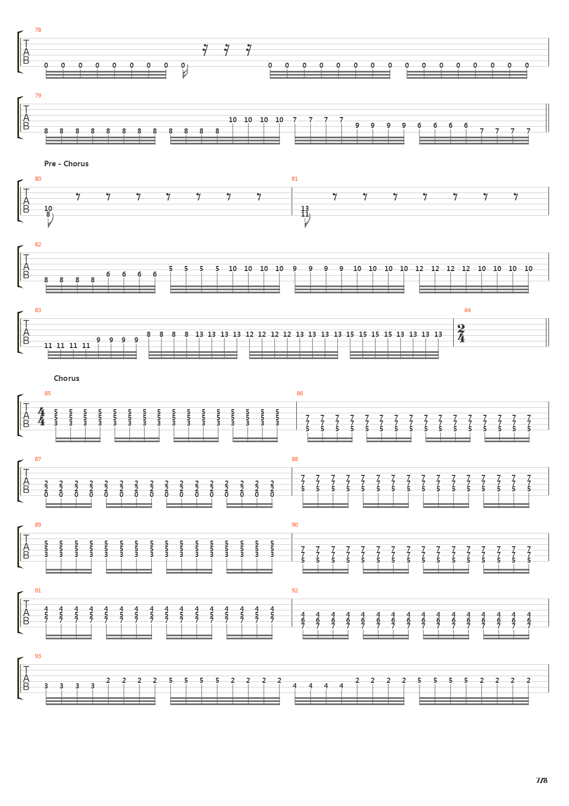 Forging Towards The Sunset吉他谱