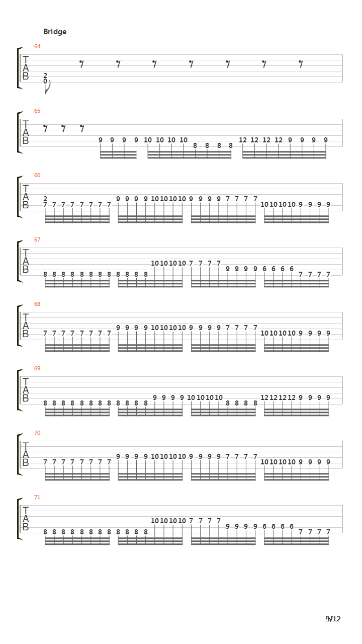 Forging Towards The Sunset吉他谱