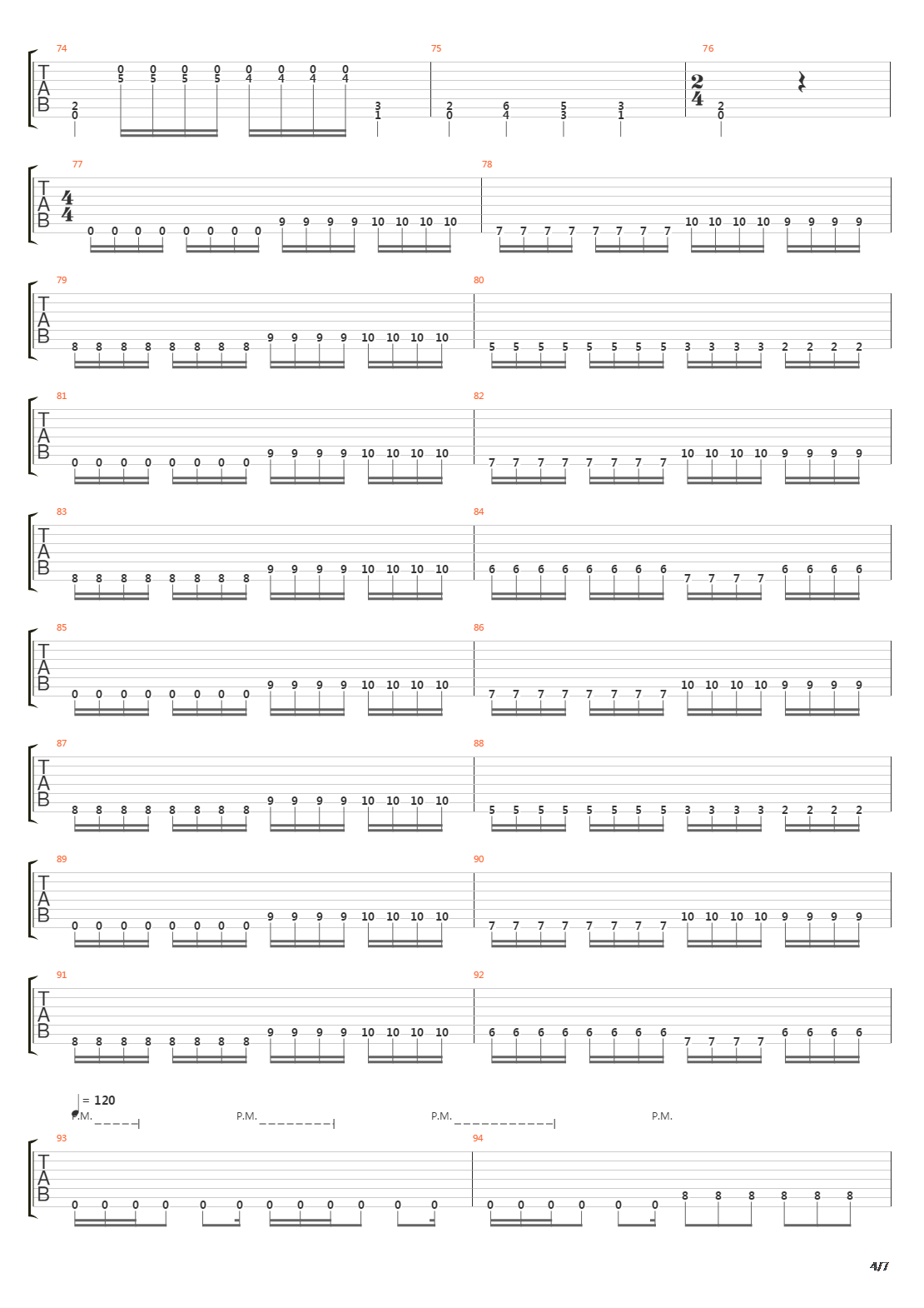 Forging Towards The Sunset吉他谱