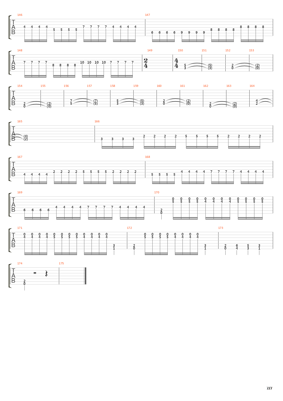 Forging Towards The Sunset吉他谱