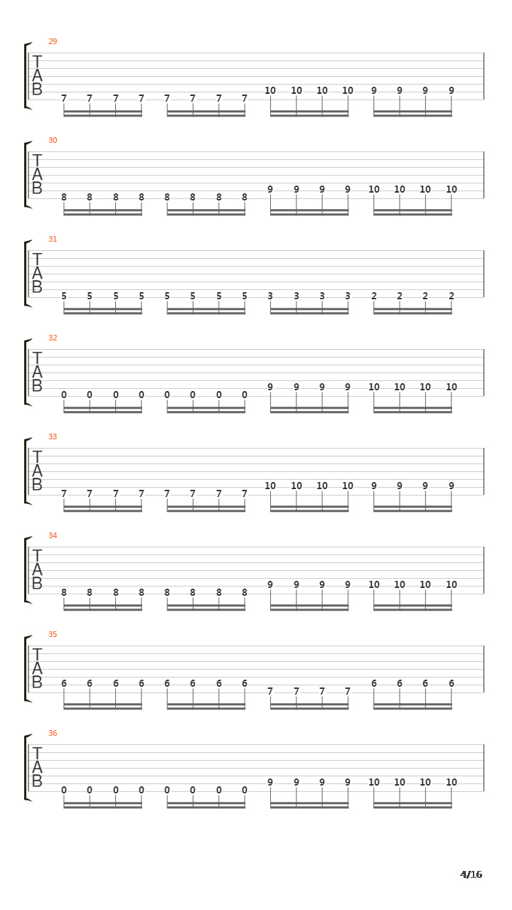 Forging Towards The Sunset吉他谱