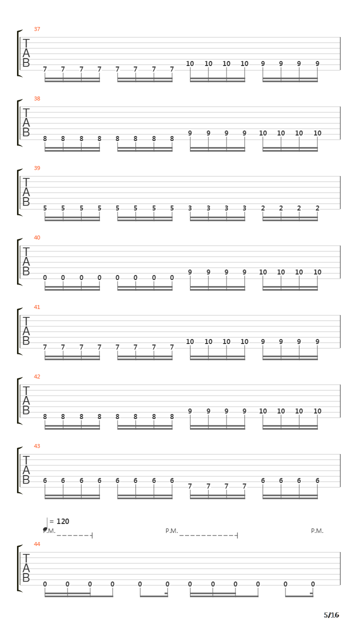 Forging Towards The Sunset吉他谱