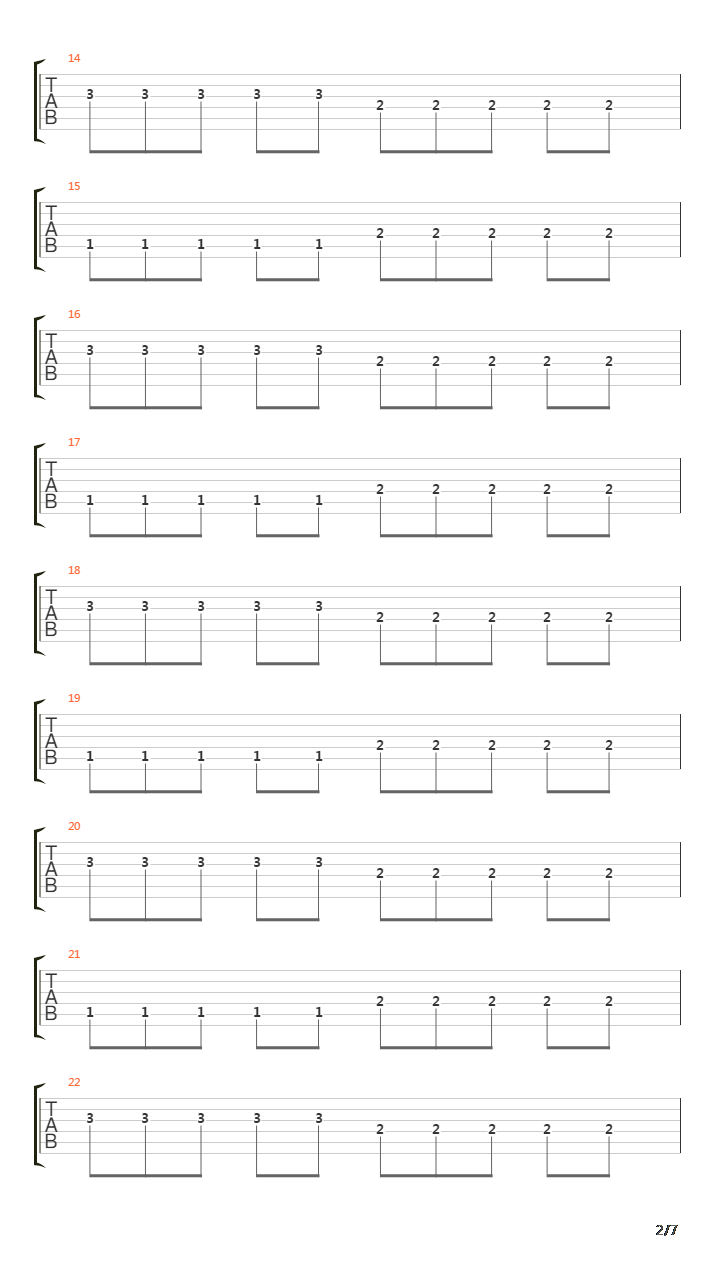 Regression To The Mean吉他谱