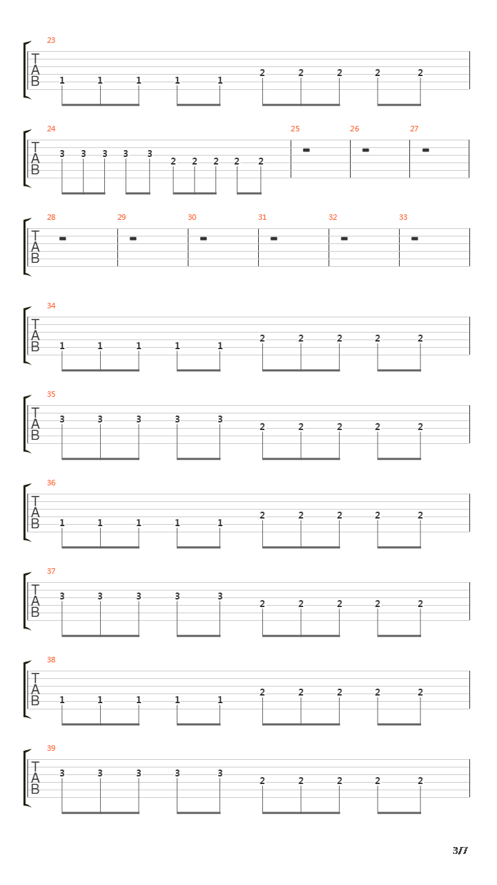 Regression To The Mean吉他谱